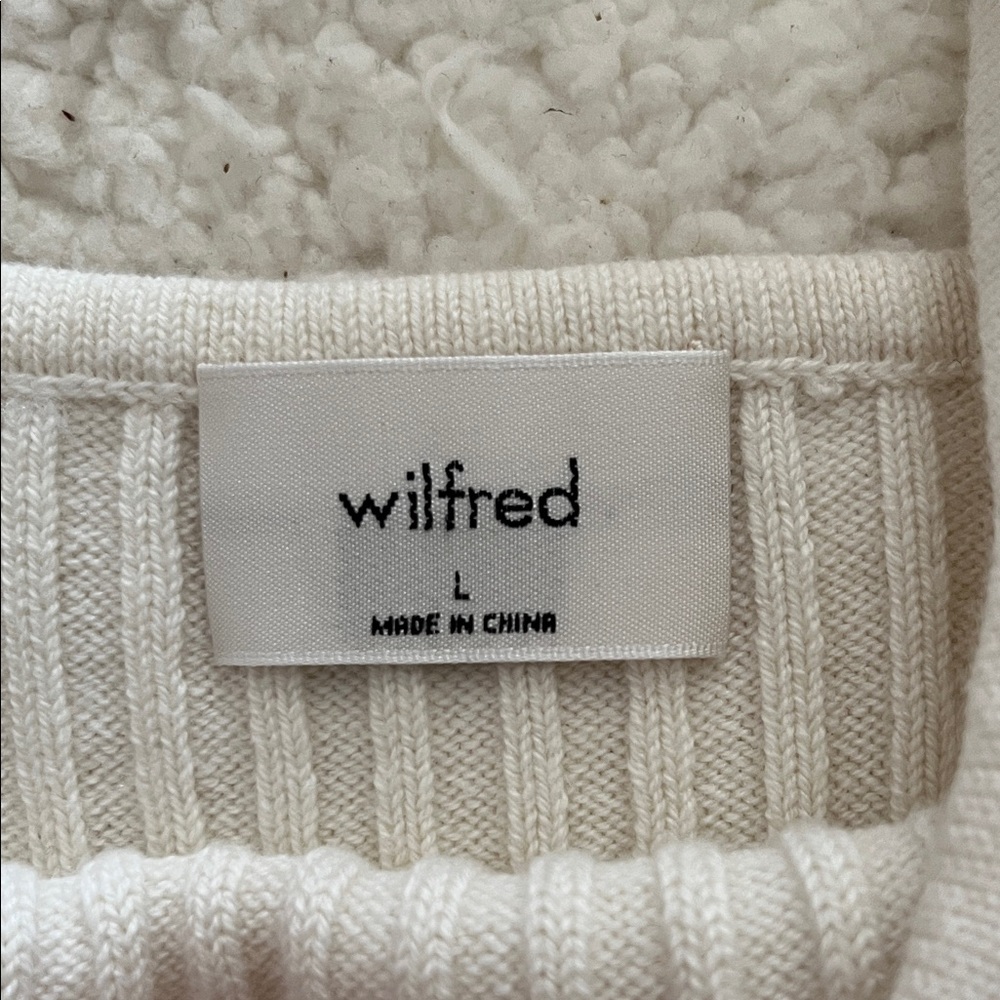 Aritzia Ribbed Knit Crop Top - oak - Picture 3 of 6
